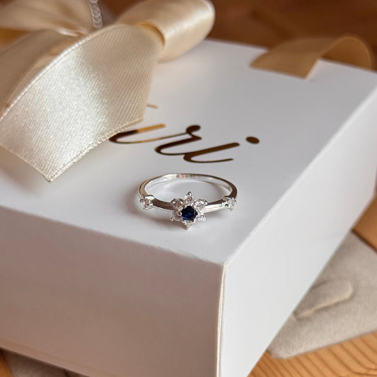 ANILLO FLOR AZUL