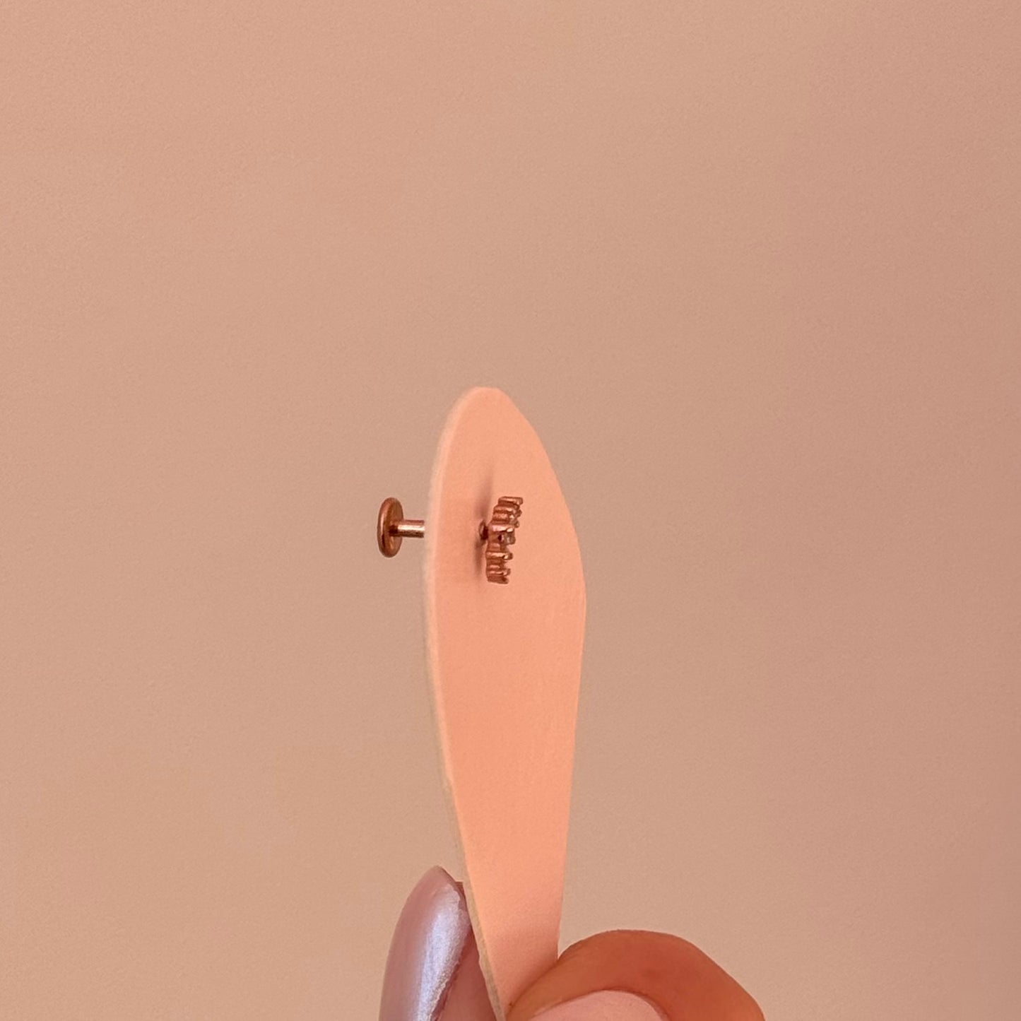 PIERCING ROSCA ORO ROSA