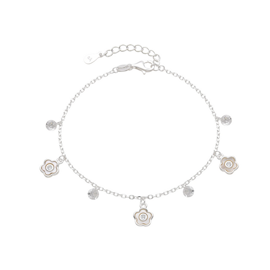 PULSERA FLORES NÁCAR